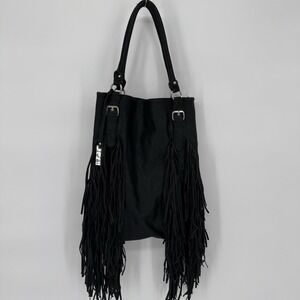 Urban Originals Fringe Hobo Boho Bag Large Tote Festival Western Slouchy
